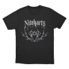 Niteharts Chrome Gothic Heart Unisex T Shirt Black