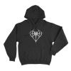 Niteharts Heart Emblem Unisex Hoodie Black