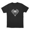Niteharts Heart Emblem Unisex T Shirt Black