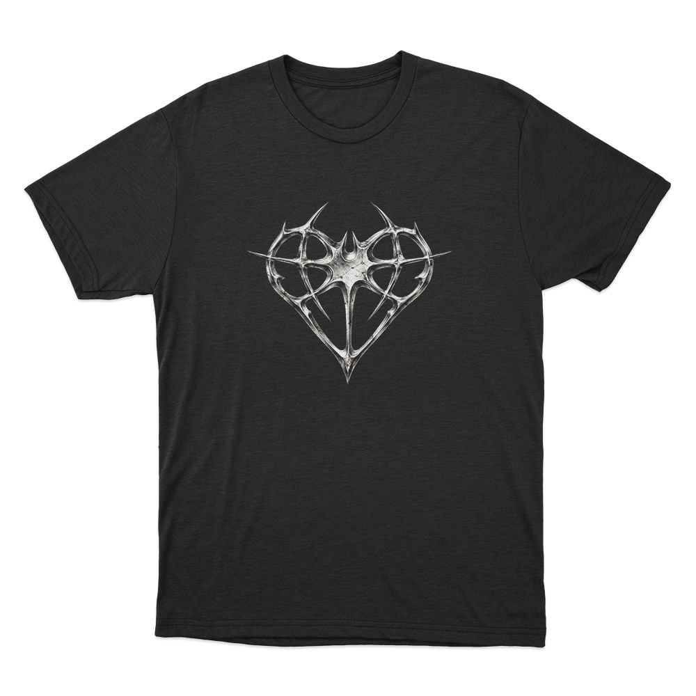 Niteharts Vintage Metal Heart Unisex T Shirt Black Niteharts Vintage Metal Heart Unisex T Shirt Black