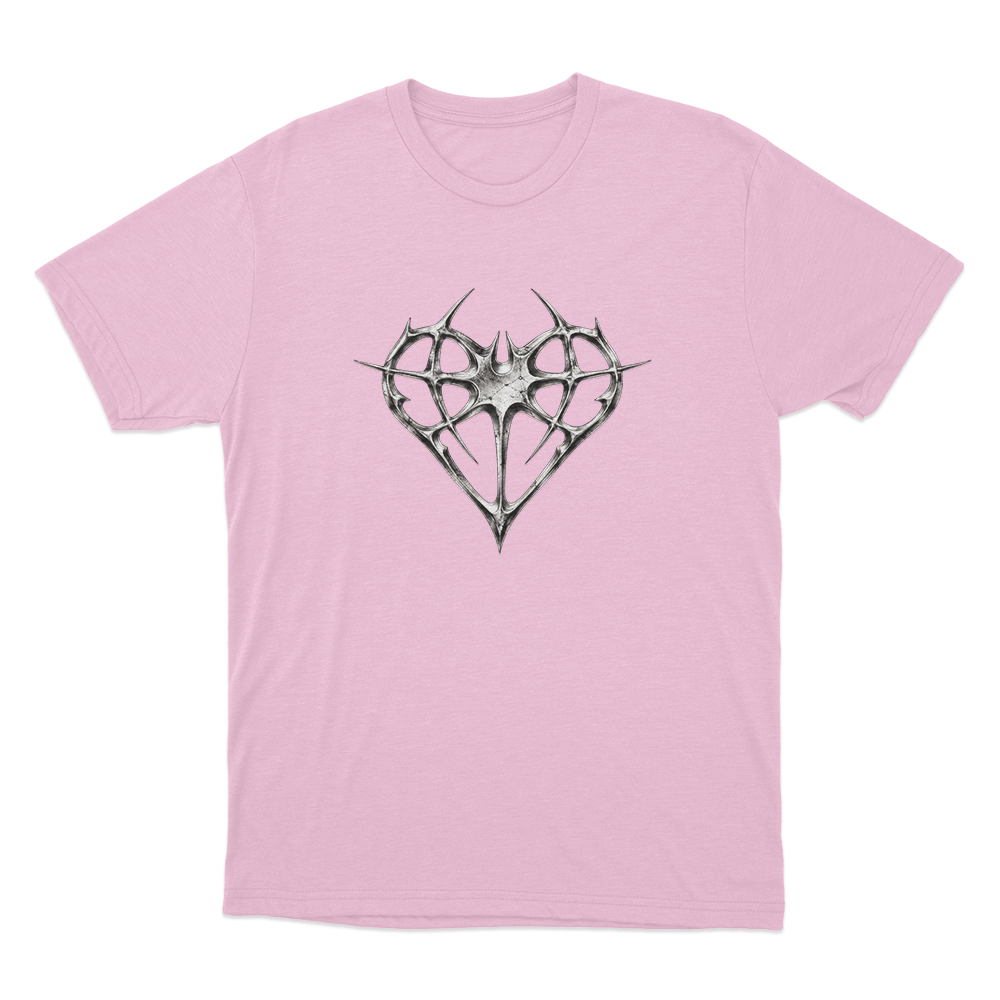 Niteharts Vintage Metal Heart Unisex T Shirt Pink Niteharts Vintage Metal Heart Unisex T Shirt Pink