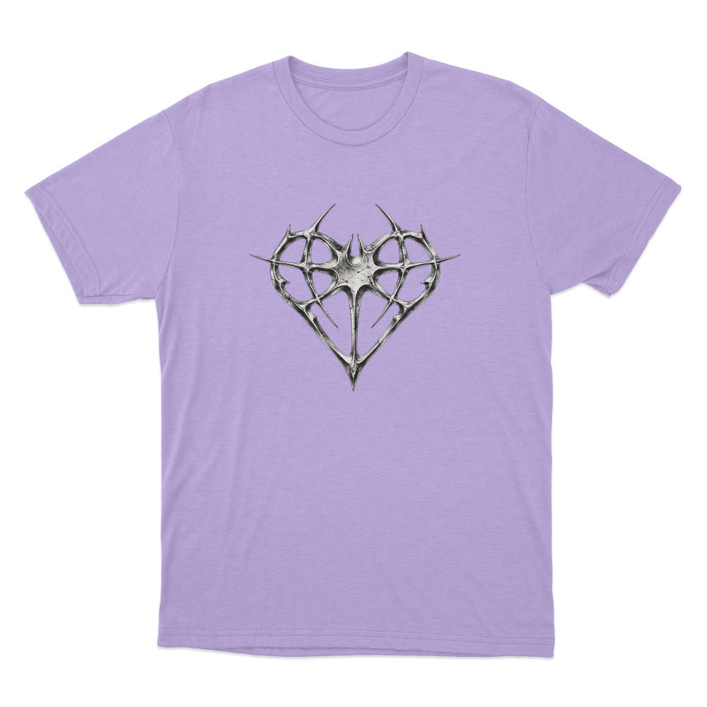 Niteharts Vintage Metal Heart Unisex T Shirt Purple Niteharts Vintage Metal Heart Unisex T Shirt Purple