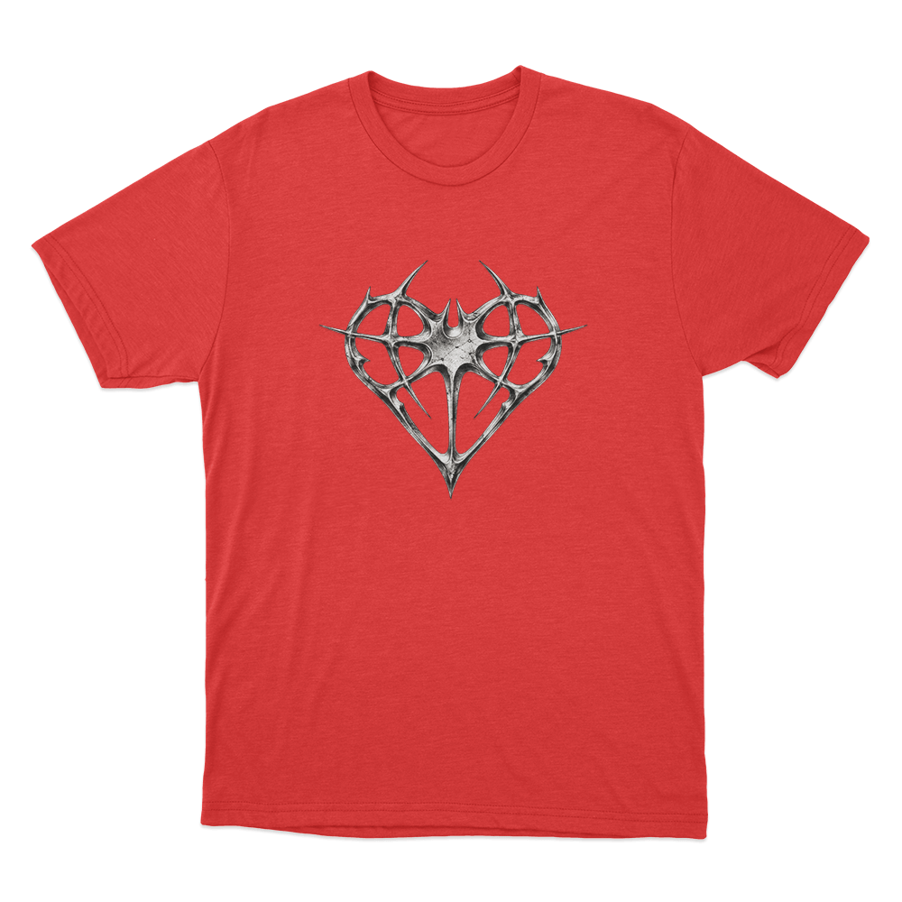 Niteharts Vintage Metal Heart Unisex T Shirt Red Niteharts Vintage Metal Heart Unisex T Shirt Red